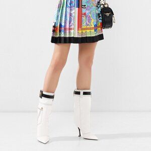 Versace denim boots white  DSR7480